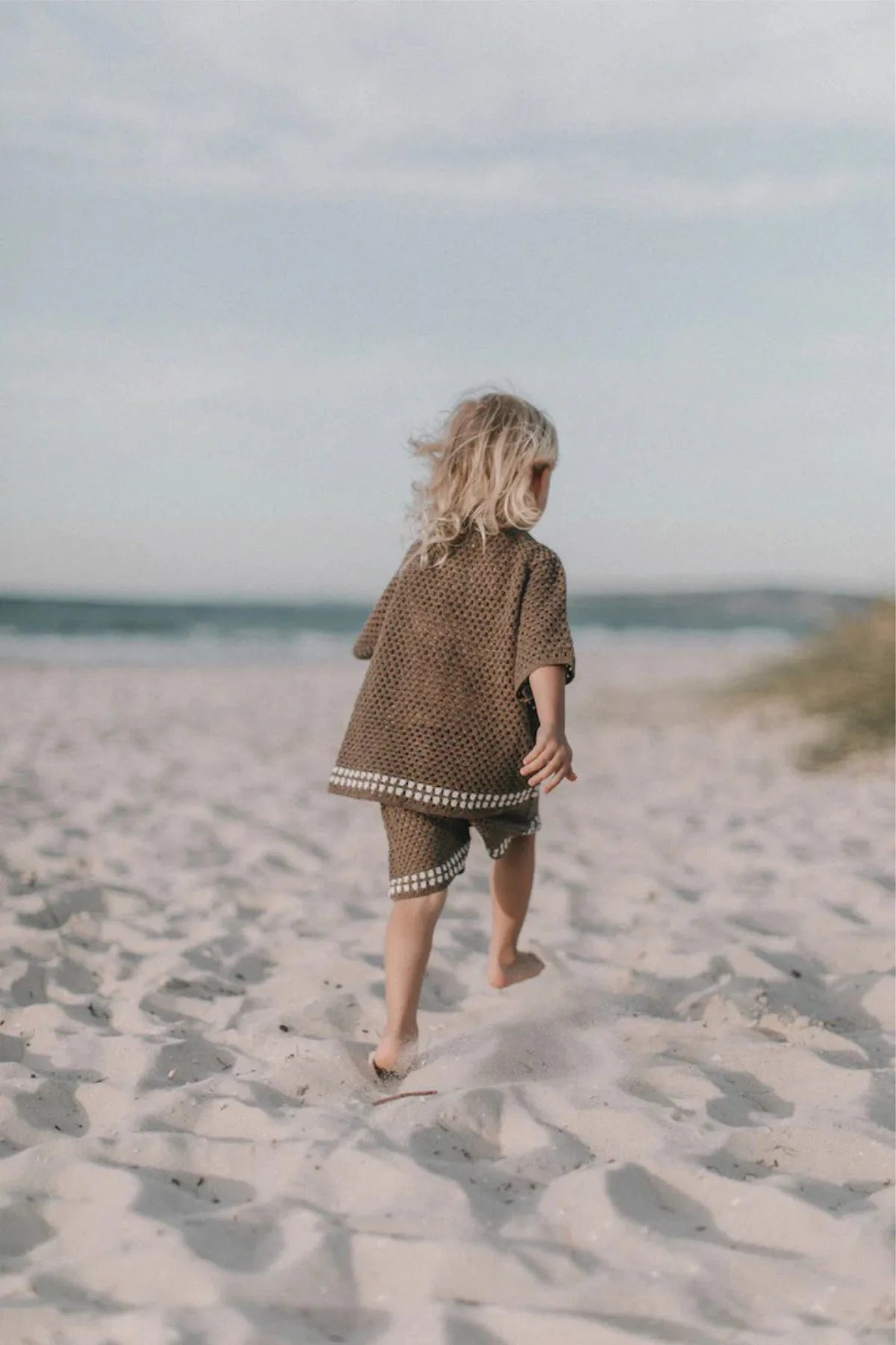 DGUKYM Summer Baby Knitted Sweater Cardigan Set
