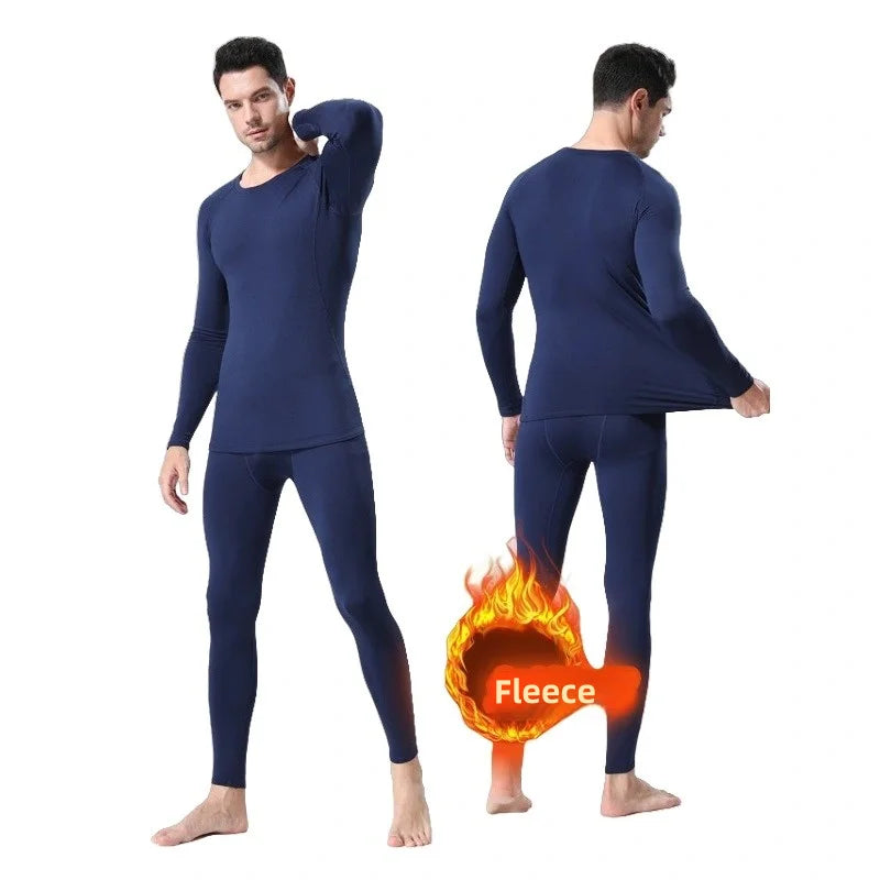 Men's Thermal Fleece Leggings Compression Pants 3XL