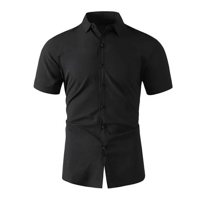 Men's Casual Short Sleeved Shirt Polyester Blend