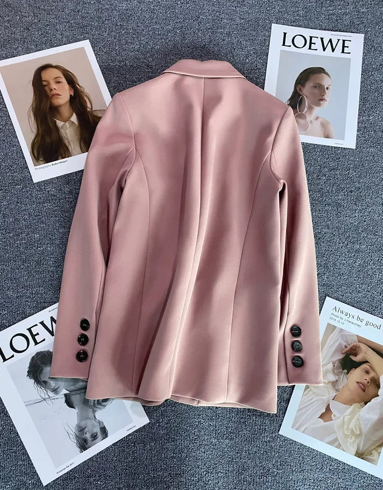 Elegant Long Sleeve Blazer Coat for Women