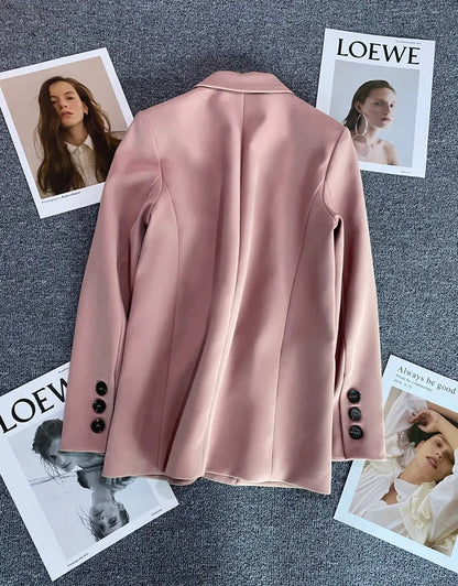 Elegant Long Sleeve Blazer Coat for Women