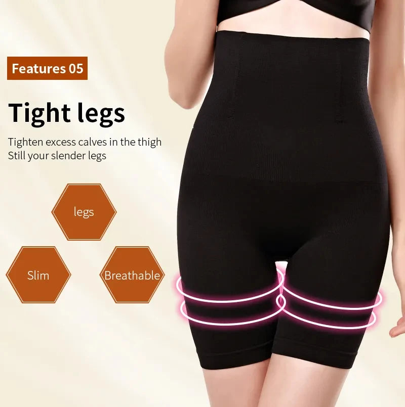 YBFDO Women's High Waist Shaper Pants Slim Shorts