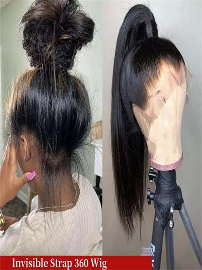Bone Straight Human Hair Lace Front Wig 360