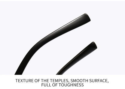 Rimless Rectangle Sunglasses for Women and Men