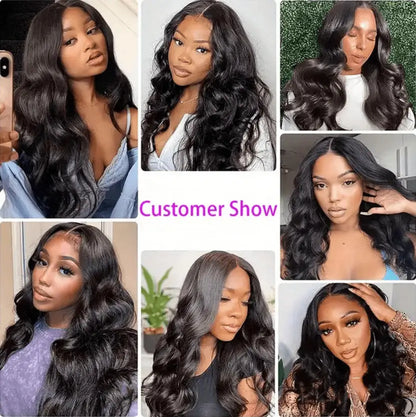 Natural Black Body Wave Lace Wig 40 42 Inches
