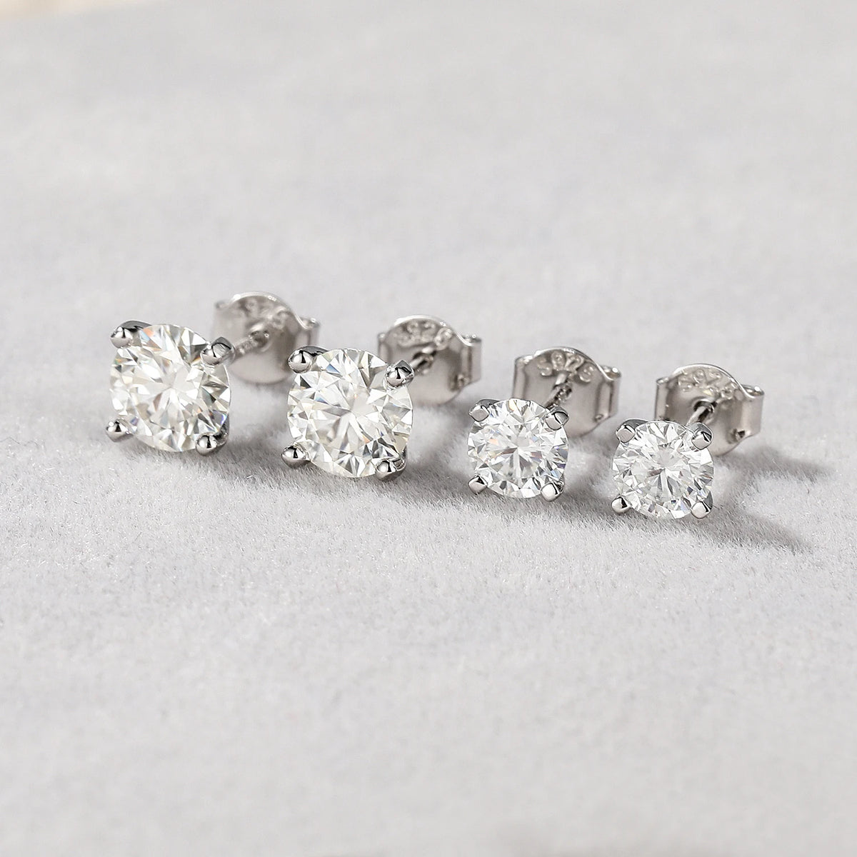 Canner Moissanite Stud Earrings 925 Sterling Silver