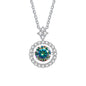 Moissanite Pendant Necklace for Women in Sterling Silver