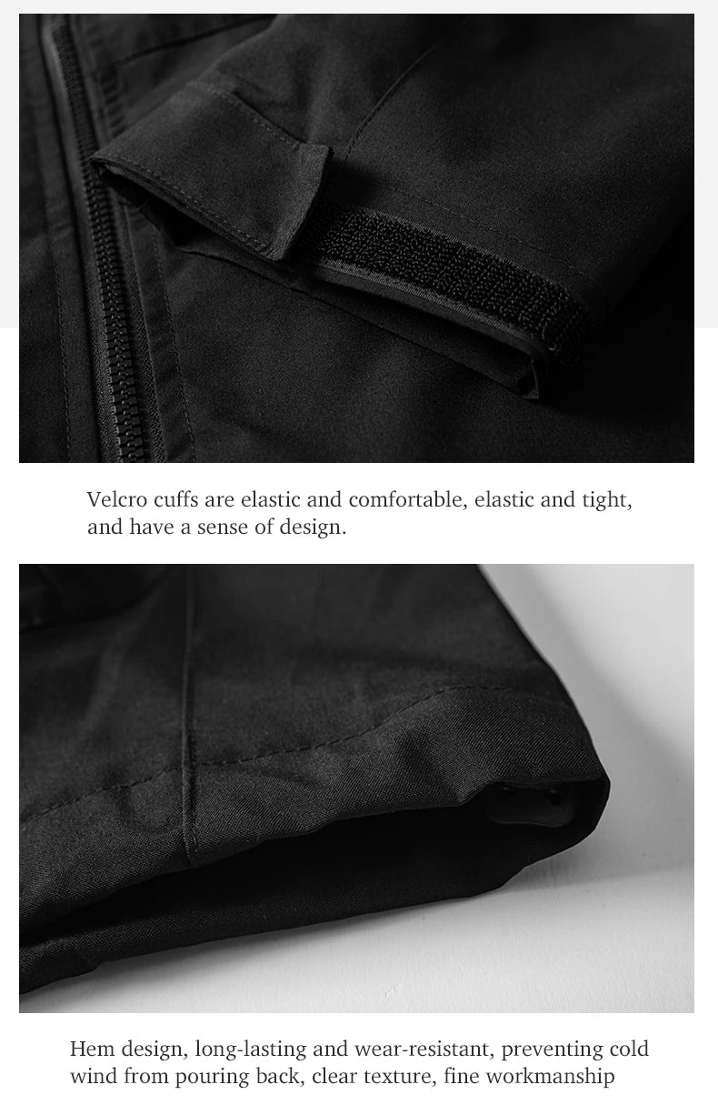 LNGXO Waterproof Windbreaker Jacket for Hiking and Camping
