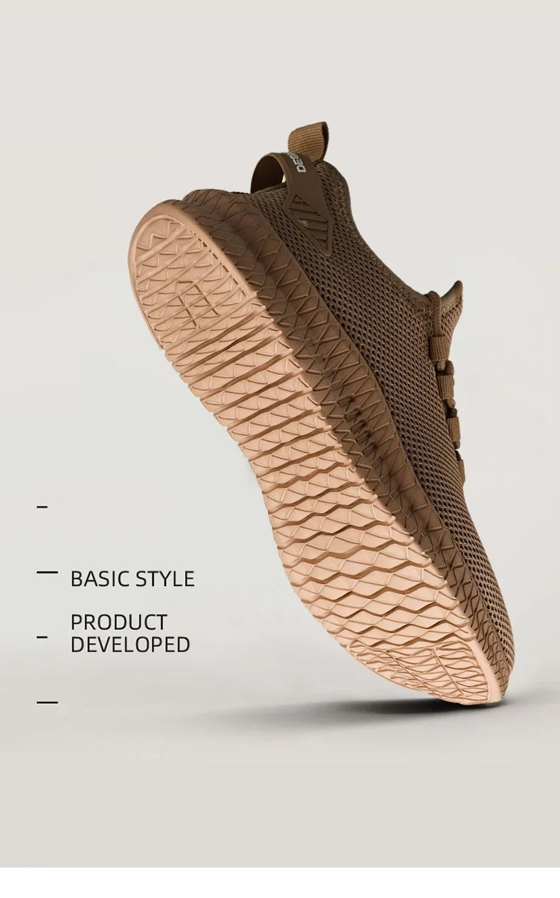 Men's Breathable Non-Slip Sports Sneakers for Outdoor Use