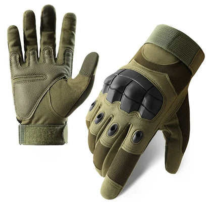 Tactical Touch Screen Motorcycle Gloves Black Green Brown
