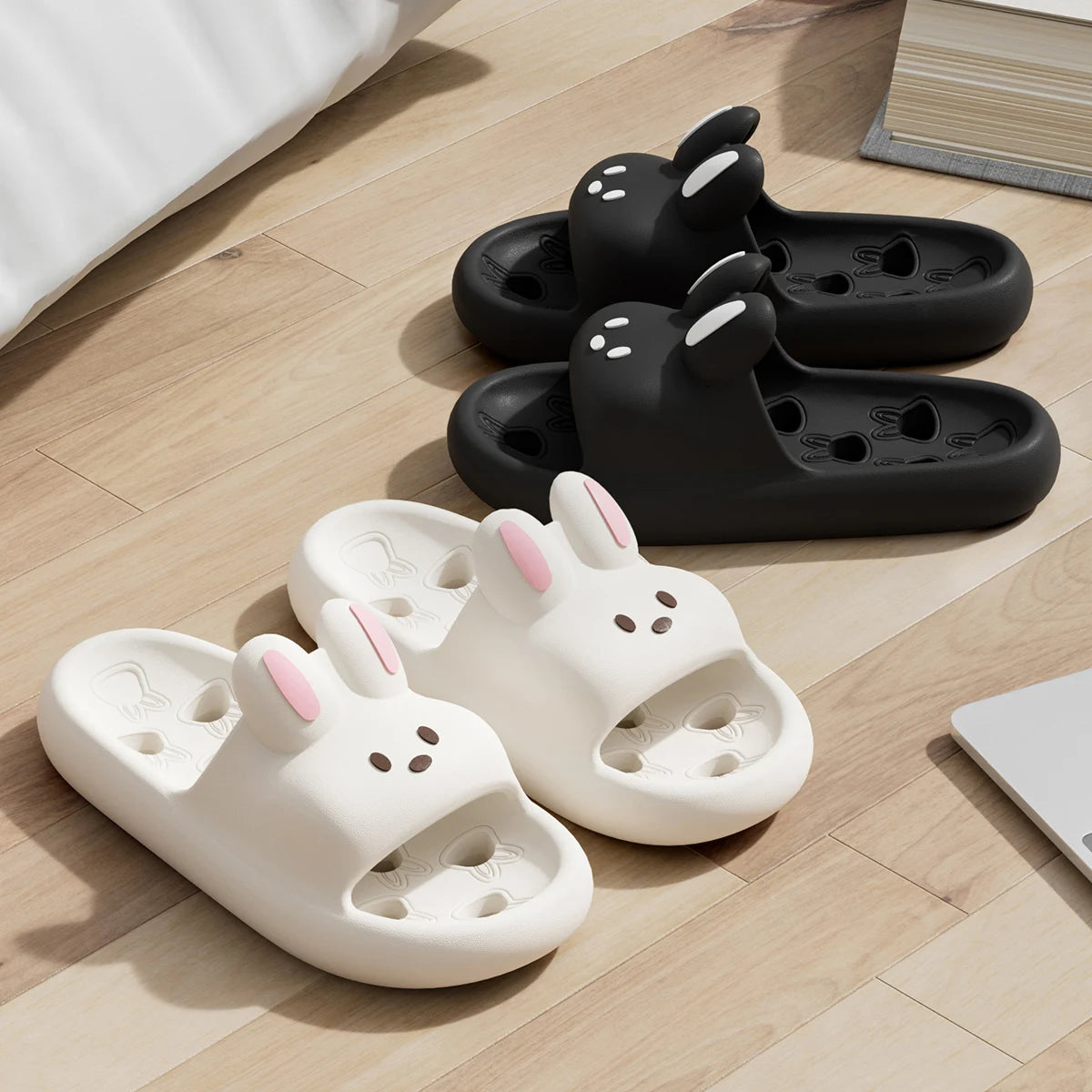 Cartoon Women Non-Slip EVA Bathroom Slippers