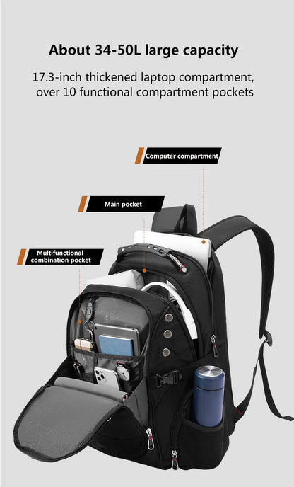 Waterproof Oxford Laptop Backpack for Travel and School