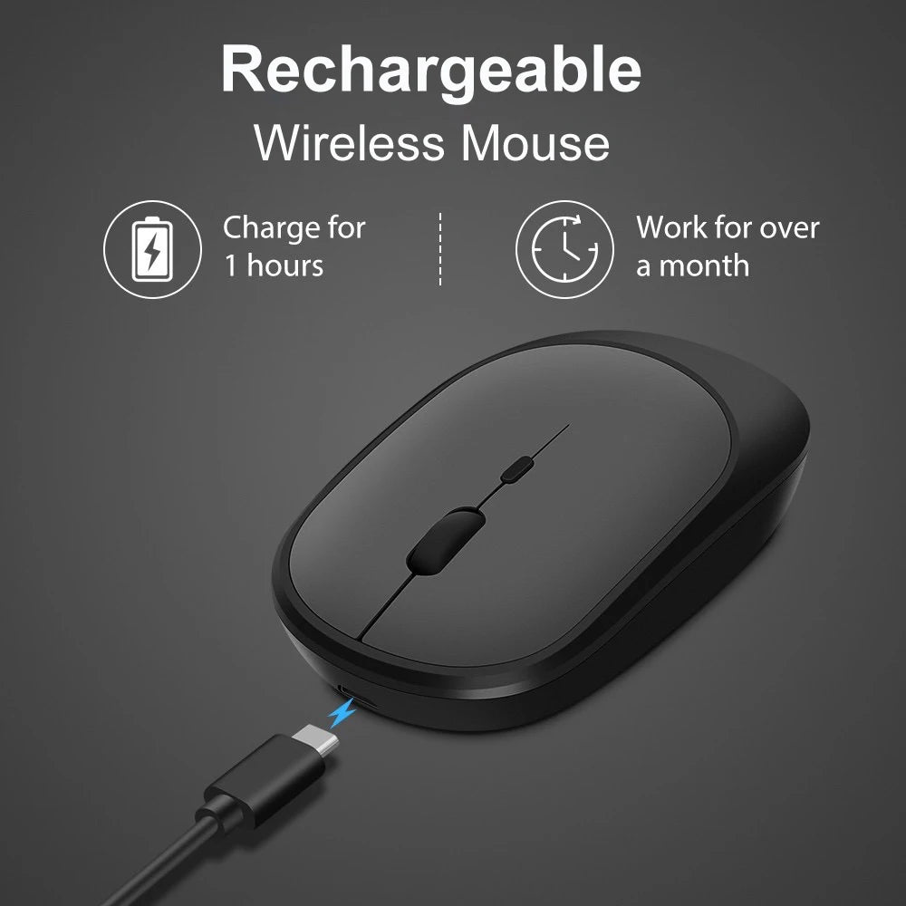 Wireless Rechargeable Bluetooth Mouse for Gaming