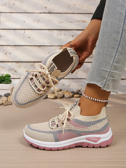Women's Double-Color Canvas Work Sneakers