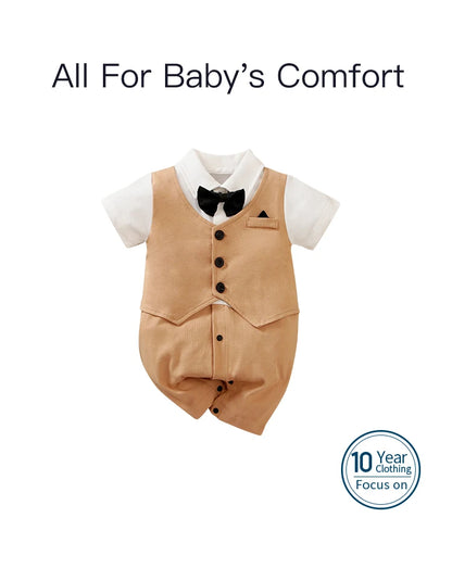 Cotton Baby Bodysuit Summer Short Sleeved Unisex