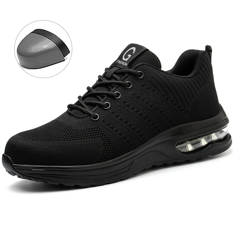 Steel Toe Blue Work Shoes for Men and Women
