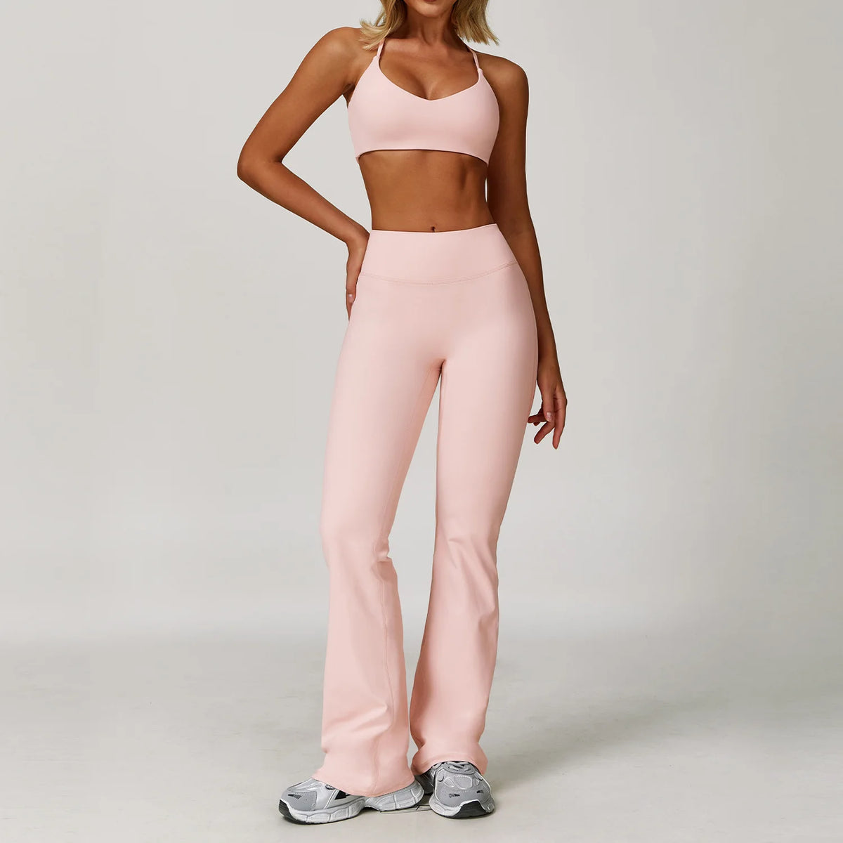 Yoga Suit Sports Set for Women Long Sleeve Athletic Wear