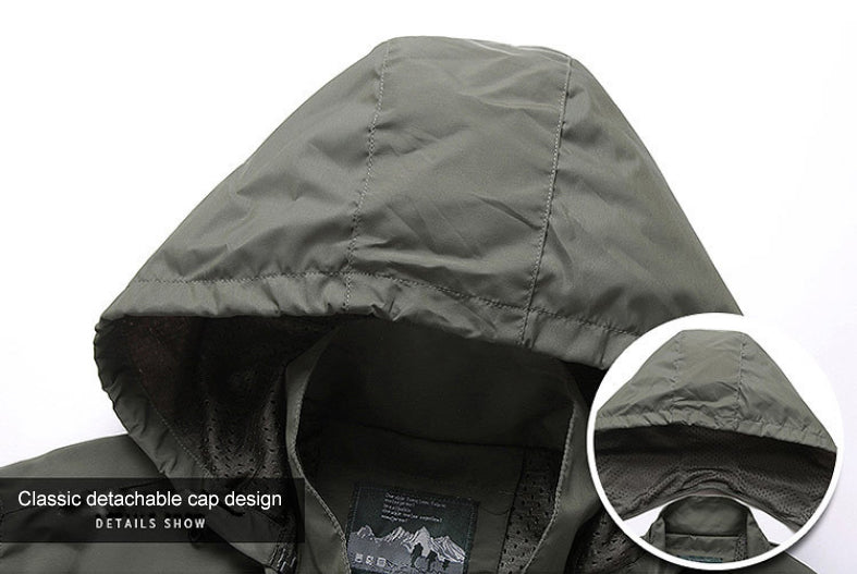 Men's Tactical Waterproof Windbreaker Jacket