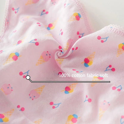 Cotton Cartoon Briefs for Girls Kids Underwear