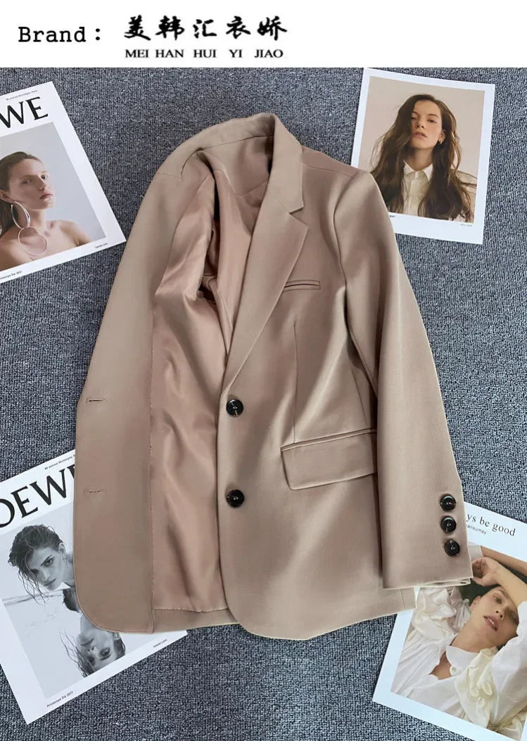 Elegant Long Sleeve Blazer Coat for Women