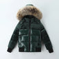 Black Down Winter Parka Jacket for Boys and Girls