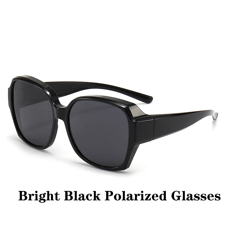 Round Polarized Sunglasses for Prescription Glasses