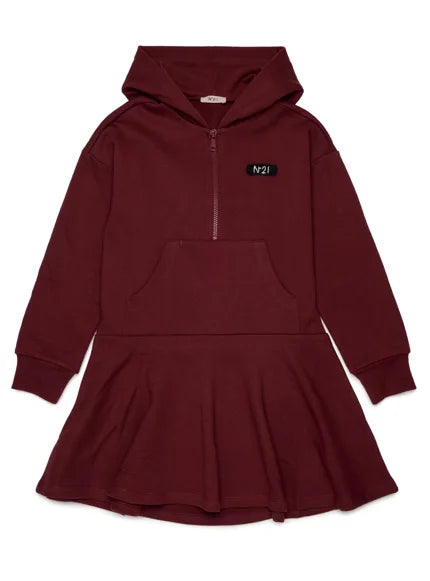 Kids Cute Print Cotton Sweatshirt Dress Set