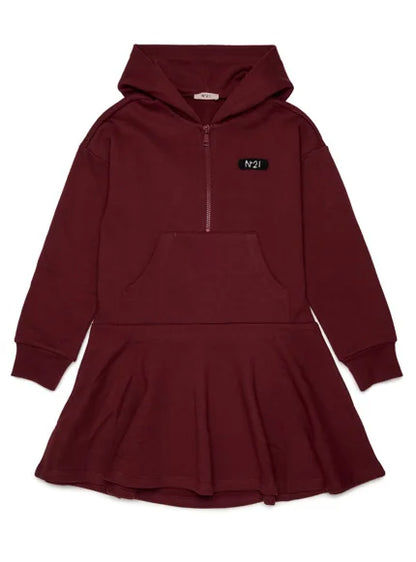 Kids Cute Print Cotton Sweatshirt Dress Set