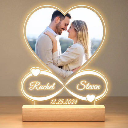 Personalized Acrylic Photo Frame for Couples Anniversary