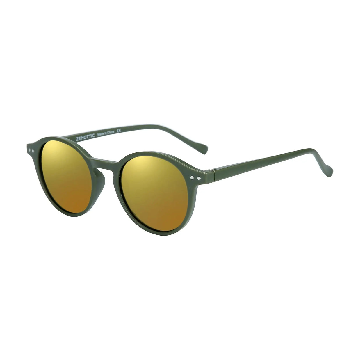 ZENOTTIC Retro Circular Polarized Sunglasses S Size