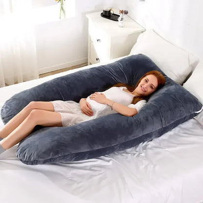 Full Body Pregnancy Pillow 130x70cm Polyester Fiber