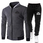 Men's Casual Spring and Autumn Zipper Jacket Set