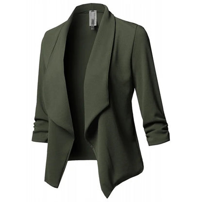 Black PU Leather Bodycon Blouse for Women