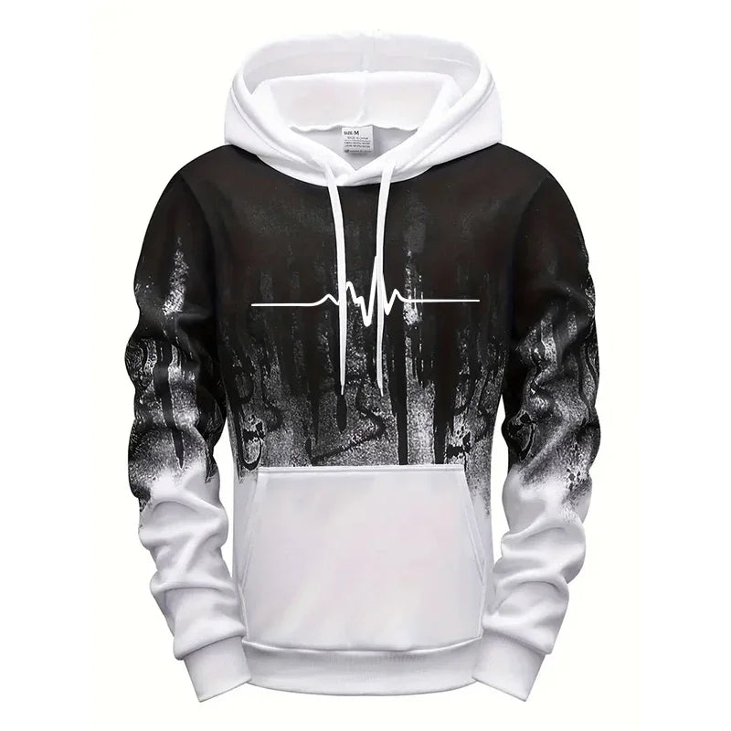 Men's Casual Polyester Tracksuit for Daily Sports