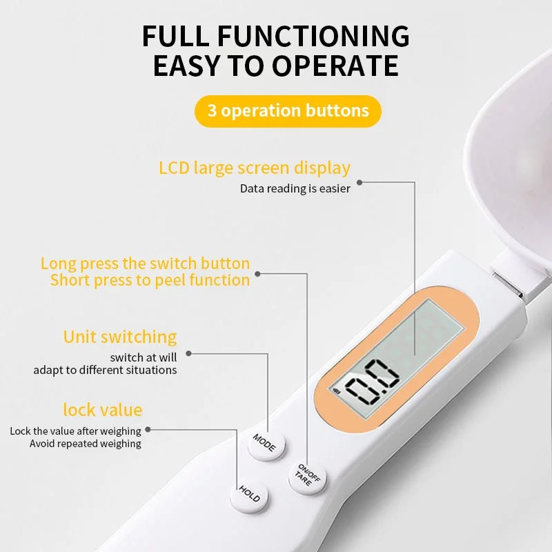Mini Spoon Scale Digital Kitchen Scale 0.1-500g