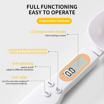 Mini Spoon Scale Digital Kitchen Scale 0.1-500g