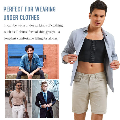 Men's Compression Corset Vest for Gynecomastia
