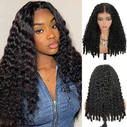 Burmese Curly Lace Frontal Wig 200% Density Human Hair