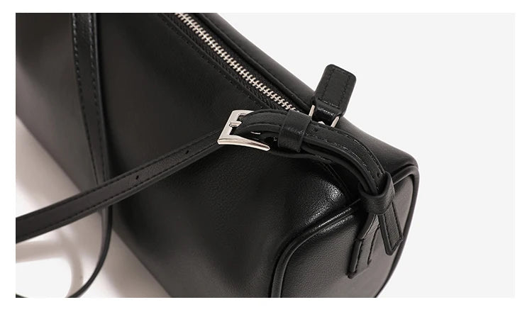 Soft Cowhide Mini Crossbody Bag with Split Leather