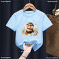 Kawaii Otter Love Printed T-Shirt for Kids