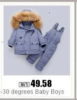 Winter Down Jacket for Boys and Girls Thicken Snowsuit