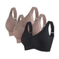 3-Pack Women's Push-Up Seamless Bralette M-4XL