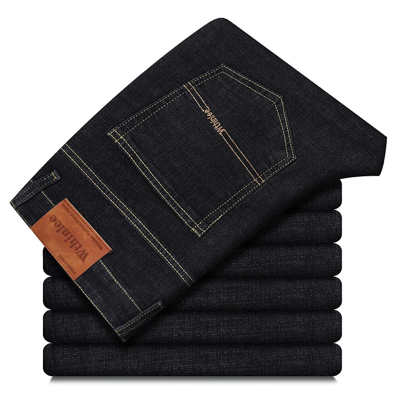 Wthinlee Men's Casual Straight Denim Jeans