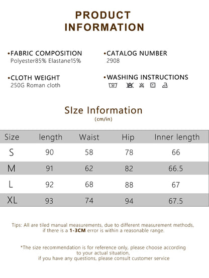 Women's Ankle-Length Elastic Leggings for Casual Wear