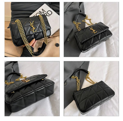 Genuine Leather Mini Square Bag for Women