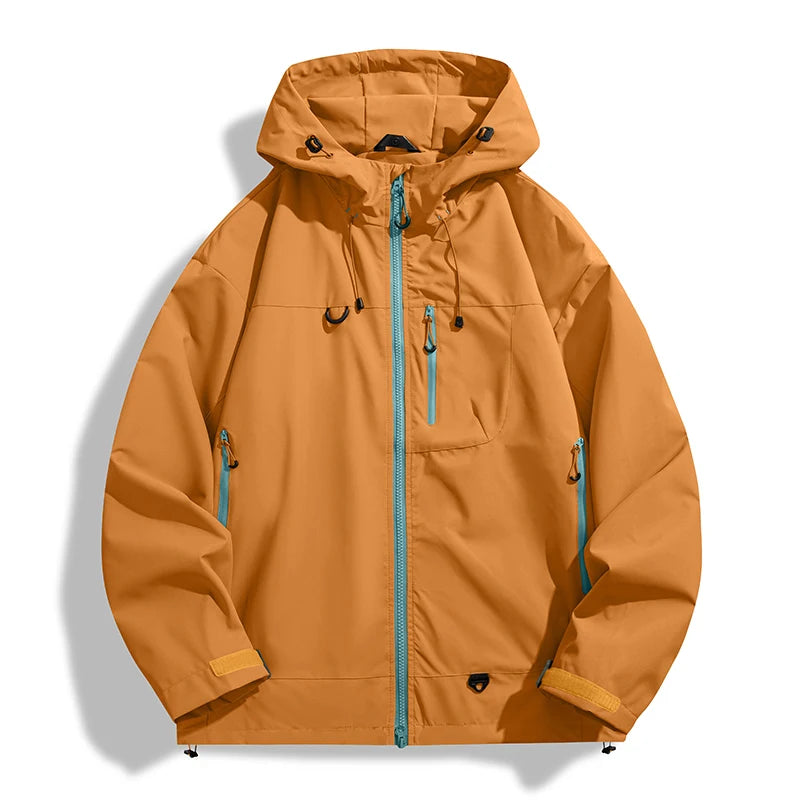 LNGXO Waterproof Windbreaker Jacket for Hiking and Camping