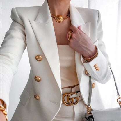 Casual Long Sleeve Women Blazer Office Jacket