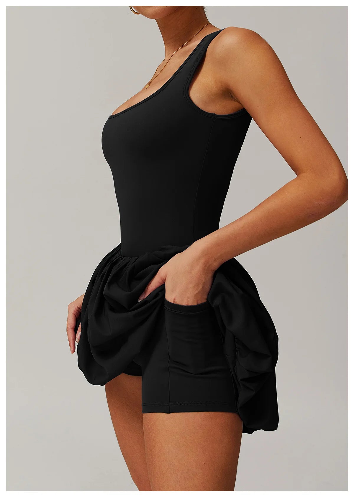 Women Yoga Jumpsuit Set Anti Glare One-Piece Dress