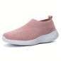 Pink Women Slip On Walking Shoes Lightweight EVA