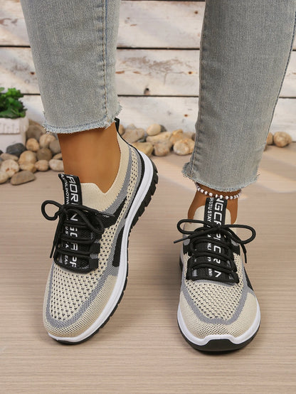 Women's Double-Color Canvas Work Sneakers